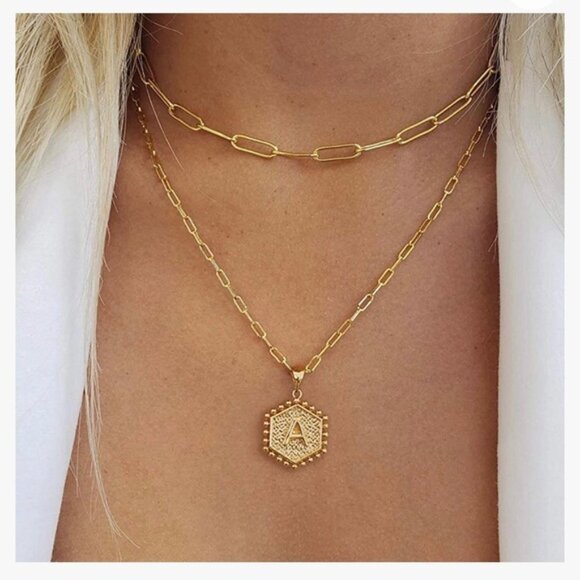 N Initial Chain Necklace - Picture 3 of 3